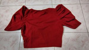 Red Two-Piece Set Skirt and Top