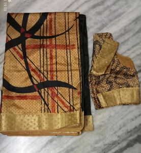 Art Silk Saree With Blouse