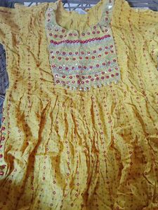 Yellow Embroidered Dress