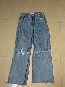 zara ripped jeans