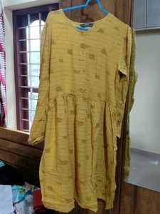 Mustard Dress For Girls 14-16 Years