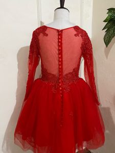 Red Lace Mini Dress