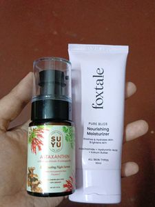 Foxtale Nourishing Moisturizer & suyu night seru