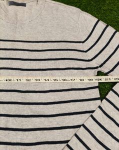 Striped Long Sleeve knit Sweater