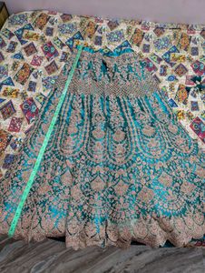 Elegant Teal Lehenga Choli