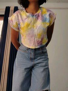 Tie-dye Cropped T-shirt