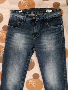 Dark Night Blue Jeans Slim Fit Mid Rise