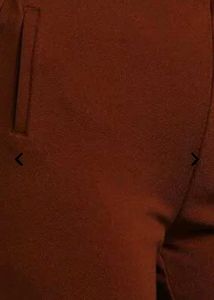 🌸Brown Fig Tapered Flat - Front Trousers