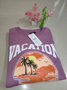 Size L Vacation Graphic Sweatshirt