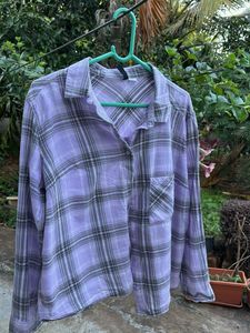 Purple Plaid Shirt