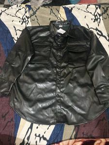 Stylish Black Faux Leather Jacket