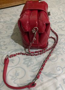 Red Quilted Handbag