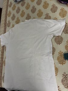 White Graphic Print Tee