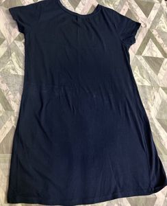 Cat Face Navy Dress