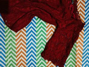 Burgundy Lace crochet  Top