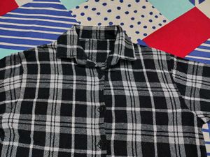 Checkered Crop Shirt