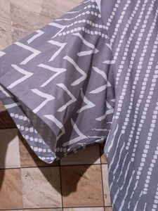 Grey Patterned Top