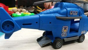 Blue Toy Helicopter