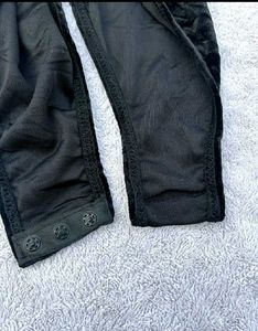 Topshop Black Velvet Bodysuit UK10