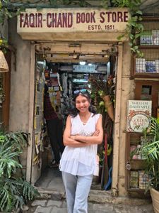 a white net alia cut design kurti