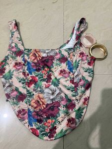 Floral Corset Top