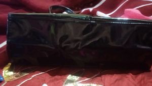 Black Handbag with Chain Detail