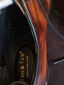 Genuine Leather Patina Wholecut Oxford Sho