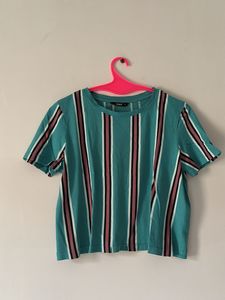 ONLY Sea Blue Colour Crop Top