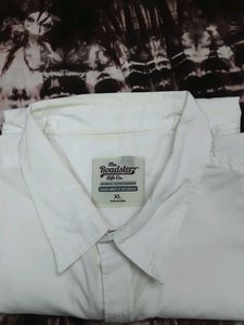 White Color Full Sleeve Roadster Shirt XL Size