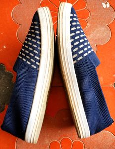Blue Slip-On Loafers Size 8