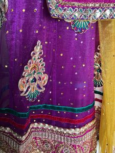 Beautiful Saree In Net N Silk Apt For Festive Wear