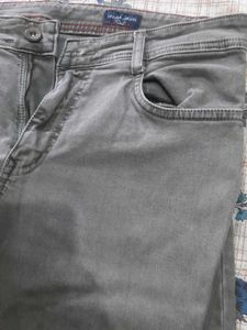 Grey Straight Leg Jeans