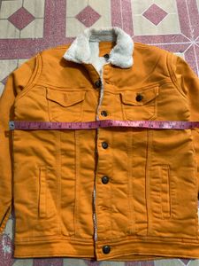 Orange Denim Jacket