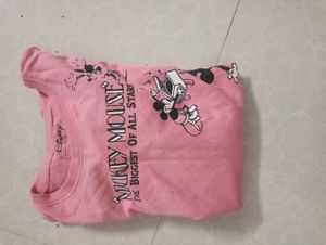 Disney Mickey Mouse Pink Sweatshirt