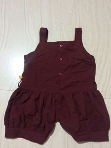 Cute Maroon Romper