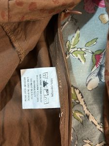 Brown Square Neck Top