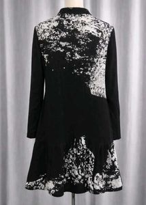 Chic Black & White Mini Dress