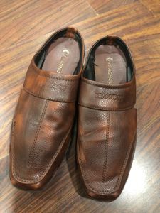 Brown Leather Casual Sandals