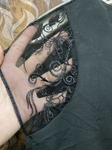 Vintage Imported Elegant Black Dress
