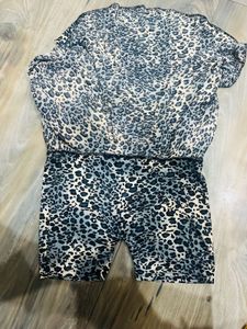 Animal Printed Skirt With Under Shorts Attached