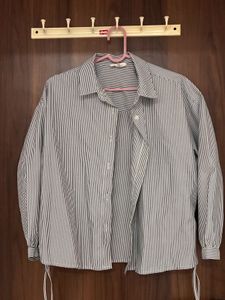 Striped Button-Down Shirt