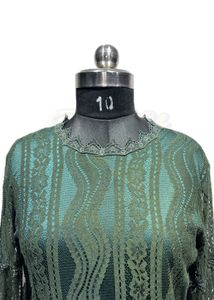 Green Lace Top