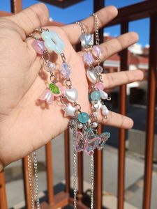 Pastel Butterfly Necklace