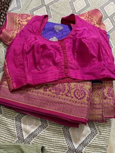 Purple Silk Saree