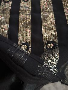 Sparkling Striped Mini Skirt