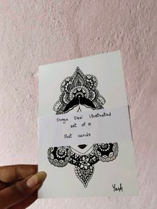Durga Devi Illustrated Postcards (Set of 5)