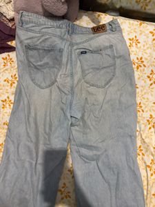 Lee Ripped Wide Leg Jeans