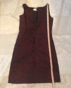 Chic Patterned Sleeveless Dress