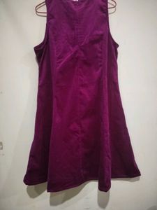 Dark Pink Sleeveless Mini Dress