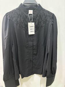 Urbanic Black Embroidered Shirt Size m